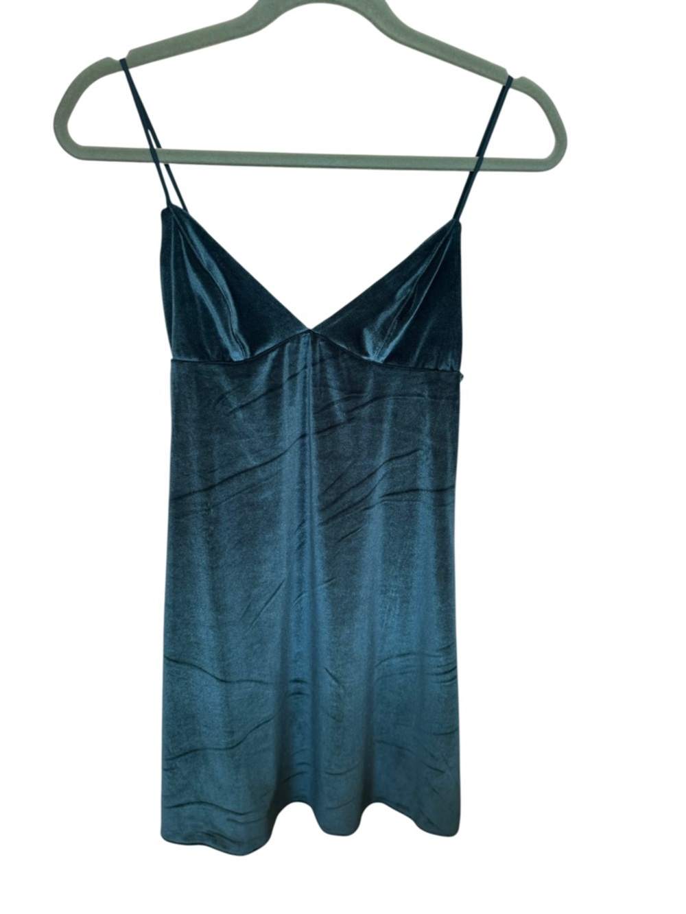 Victoria's Secret Deep Teal Satin Slip
